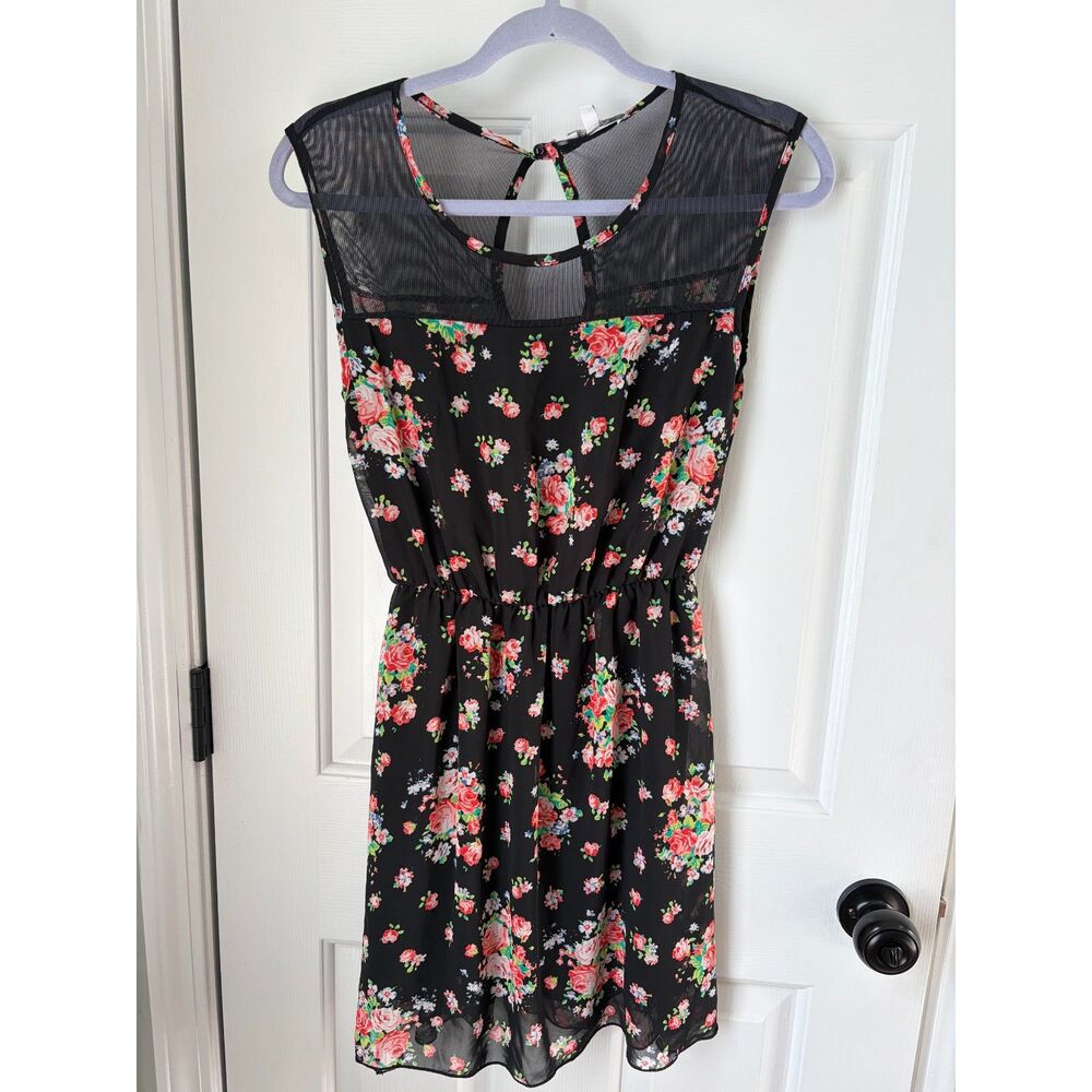 Delia's Vintage Y2K Floral Mesh Dress Size S Cottagecore